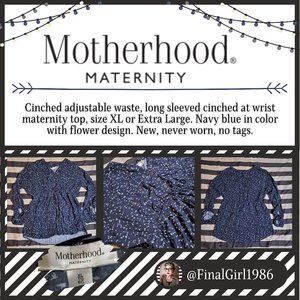 Maternity Top Navy Blue